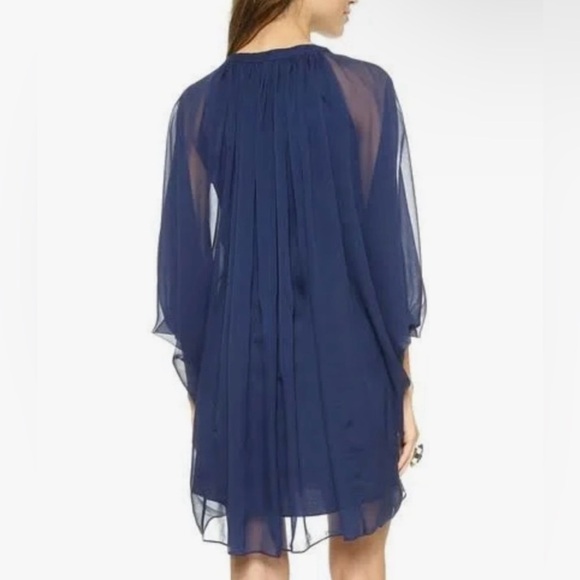 Diane Von Furstenberg Silk Fleurette Dress - Picture 7 of 17